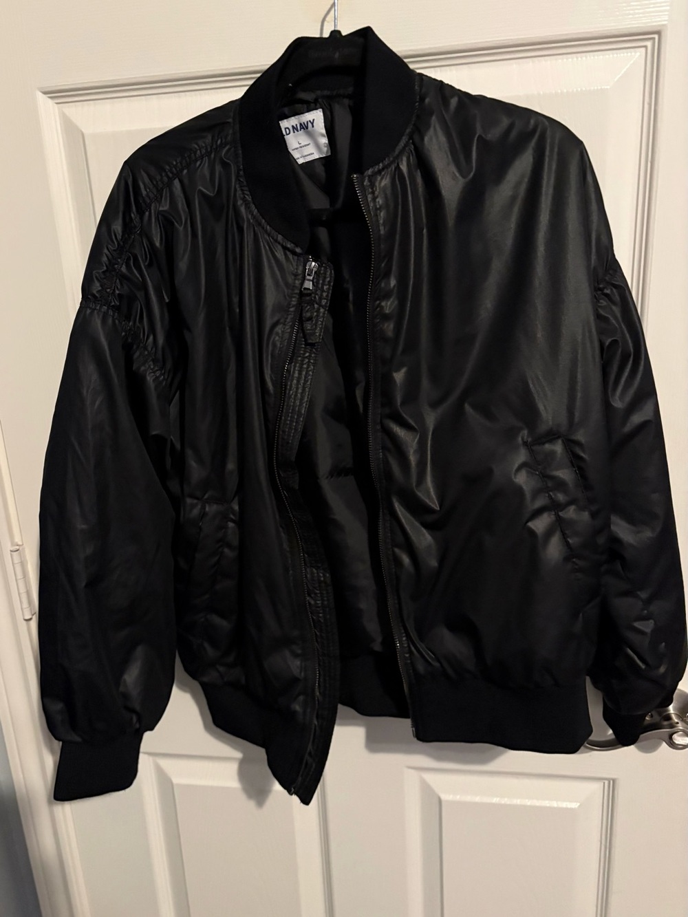 67- Old Navy Black Bomber Jacket